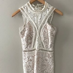 White lace dress